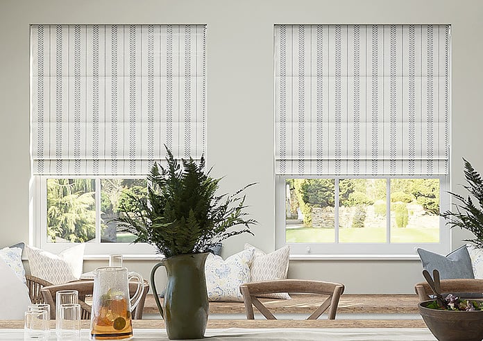 Laurel Stripe, Horizon - Motorised Roman Blind - Image 3